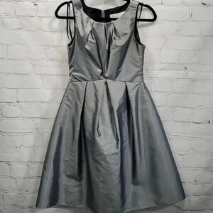 Vineyard Collection Cocktail Dress Pleated Flared Skirt w Pockets Women's Size 2